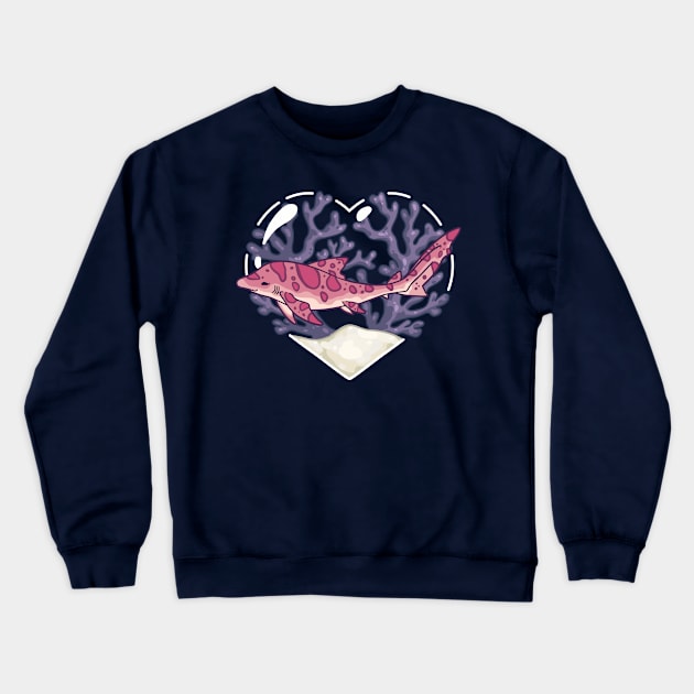 MINCE, the Leopard Shark Crewneck Sweatshirt by bytesizetreasure